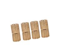 SUNGOOYUE Bisagras Ocultas para Gabinete, Bisagra de Latón de 12mm, Paquete de 4, Montaje Empotrado con Apertura de 180 Grados para Joyero, Puertas Pequeñas de Madera, Manualidades Artesanales (12mm)
