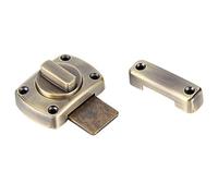 SUNGOOYUE Cerradura de Puerta Corredera Pestillo de Gabinete de Aleación de Zinc 2,1 X 1,6 X pulg. Cerradura de Perno Fijo con Tornillo para Armario, Ventana y Puerta de Madera, Uso de Muebles para