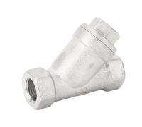 SUNGOOYUE Colador de Agua Filtro en Y de Acero Inoxidable 1/4 Pulgadas DN8 304 Filtro Tubular de Acero Inoxidable 6.4MPa para Agua, Aceite, Gas, Líneas, Sistemas de Plomería