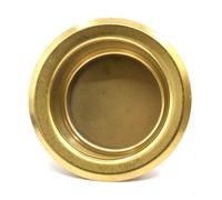 SUNGOOYUE Crisol de Soldadura de Estaño de 50 Mm Chapado en Ti, Baño Desoldador Redondo a Prueba de Calor para Soldadura para Reparación de PCB de Estañado de Alambre, Crisol de Fusión de (GOLD)