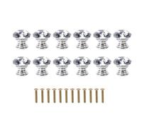 SUNGOOYUE Perilla para Gabinete con Diamantes de Imitación, 20 Mm, | Cuerpo de Aleación de Zinc, Bordes Redondeados, Agujeros Preperforados, para Tocadores y Armarios, Ventiladores de