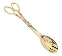 SUNGOOYUE Pinzas de Pan Abrazadera de Pastel Abrazaderas de Buffet Utensilio de Cocina para árabe Estilo Vintage (Punta de Plata)