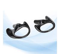 SUNGOOYUE Reemplazo de Moldes para Orejas de Silicona Negra Pequeña y Delicada para Kits de Audio de Tubo de Bobina, Cómodo de Uso, 2 Paquete (L)