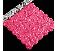 SUNGOOYUE Rodillo de Amasar Acrílico con Cómodo, Rodillo de Masa Estampado de 16 X 1 Cm, 28 Opciones de Patrones para Galletas, Pastelería, Fideos, Envoltorios de Bola de Masa, Panaderos Caseros