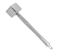 Sunicon Ablandador de carne, ablandador de martillo de carne de acero inoxidable, mazo de carne de cocina, martillo ablandador suelto de carne resistente con mango antideslizante,