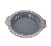 Sunicon Molde para Pasteles de Silicona, Tipo de Prensa Plegable, Molde Redondo para Hornear de liberación rápida para Pastel en Capas, Pastel de Queso, Pastel de Gasa (Gray 2.5m / 8.2ft)