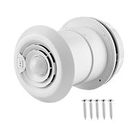 Sunicon Ventilador, Ventilador de Techo de 12 V 4000R Minuto LED Rejilla de ventilación de Techo de Aire Redonda para el hogar y la Cocina Campervan RV Remolque de Viaje Van
