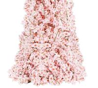 Sunm Boutique Paquete de 4 guirnaldas de Flores de Cerezo de 23.6 pies, Guirnalda de Vid Colgante de Seda Sakura para decoración de Bodas y Fiestas, Color Rosa