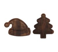 Sunmeit Bandeja de Árbol de Navidad Hogar Madera Fruta Pastel Postre para el Entretenimiento, Desayuno, Mesa de Café