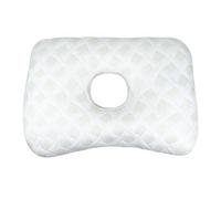 SUNOYA Almohada con agujero, cojín con agujero, piercing en forma de rosquilla con orificio para la oreja, mini almohada ortopédica de apoyo para el alivio del dolor de oídos y soporte para el cuello