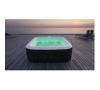 Sunspa Spa Hinchable Cuadrado de 6 plazas con tira LED