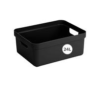Sunware Sigma Home Caja De Almacenamiento 24L negro - 44,5x34,5x18,3cm - caja organizadora plastico hogar