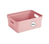 Sunware Sigma Home Caja De Almacenamiento 24L rosa - 44,5x34,5x18,3cm - caja organizadora plastico hogar