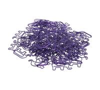 Sunydog Clip de Papel con Forma de Elefante Bonito, 100 Uds., con Caja Almacenamiento para Suministros Escolares Oficina, Clip Papel Acero Inoxidable (Púrpura)