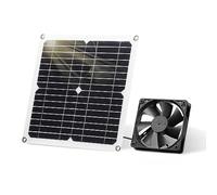 SUNYIMA Kit de Ventilador de Panel Solar, Resistente a la intemperie de 12 Vatios con Ventilador de CC para Gallineros Pequeños, Invernaderos, Cobertizos,Casas de Mascotas, Ventilador de escape