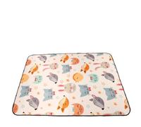 SUODEBYY Esterilla Playa Estera de Camping Plegable Impermeable | Manta de juego con almohadilla de playa de picnic engrosada(CColor 05,150x150cm)