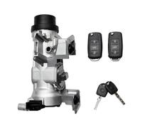 Suolron 1K0905841 Bloque Dirección Interruptor Arranque Encendido para TT A1 A3 Q3 Alhambra ALTEA ATECA LEON Beetle Golf TIGUAN 1K0905851B Cerradura Encendido con Llave y Mando a Distancia 1K0905865