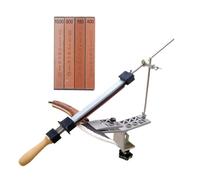 Suoumwa Afilador de Cuchillos Profesional de Ángulo Fijo de Alta Precisión, Kit de Afilador de Cuchillos de Cocina de Ángulo Fijo con Diseño de Tapa Giratoria