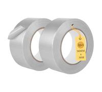 SUPAWAY 2 Rollos de Cinta de Tela Plateado 50 mm x 30 m, Cinta Reparadora Resistente al Agua, Cinta Universal de Uso Interior y Exterior, Fuerte, Ideal para Reparaciones y Proyectos de Bricolaj
