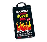 Super Foc Briquetas de Carbón Vegetal 2.5 kg - Alta Duración y Poder Calórico - Ref 08006