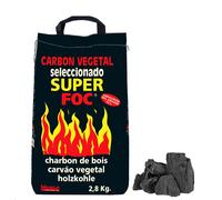 Super Foc Carbón Vegetal para Barbacoa, Bolsa 2.8 kg