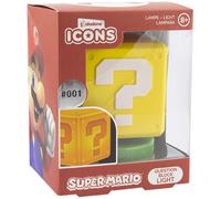 Super Mario Bloque De Preguntas Iconos Lámpara De Luz De Mesa Paladone Products