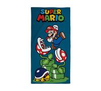 Character World Toalla Super Mario Oficial Nintendo, súper suave, diseño salto, 70x140 cm, niños