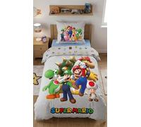 Super Mario Funda Nórdica Cama 90 140x200 + Funda Almohada 65x65 Luigi Toad