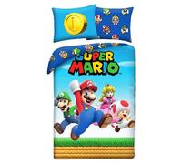 Super mario funda nórdica cama 90 140x200 + funda almohada mario luig