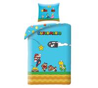 Super Mario Funda Nórdica Cama 90 140x200 + Funda Almohada Microfibra Ultra