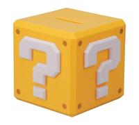 Super Mario - Hucha con diseño de Bloque de Preguntas - Regalo Oficial para Accesorios y decoración de Dormitorio de niños Paladone