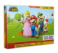 Super Mario Nintendo Calendario de Adviento con 17 Figuras articuladas de 6 cm y 7 Accesorios