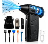 SÚPER Soplador de Aire Potente 135000 RPM BRUSHLESS + Bolsa de Transporte | Soplador de Aire para PC y Coche | Aire Comprimido Eléctrico 2 en 1 con Aspirador | Batería 4000 mAh | 4 Velocidades