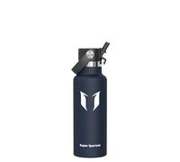 Super Sparrow Botella Agua Acero Inoxidable - Botellas Termica 500ml - Sin BPA - Termo Cantimplora con Pajita Vacío, para Deporte, Viaje, Escuela, Exterior, Oficina, Gimnasio