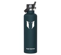 Super Sparrow Botella de Agua Acero Inoxidable - Botellas Termica 1.2L - Sin BPA - Cantimplora Termo con Pajita para Deporte, Viaje, Escuela, Oficina, Gimnasio, Exterior
