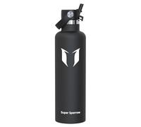 Super Sparrow Botella de Agua Acero Inoxidable - Botellas Termica 1.2L - Sin BPA - Cantimplora Termo con Pajita para Deporte, Viaje, Escuela, Oficina, Gimnasio, Exterior