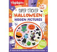 Super Sticker Halloween Hidden Pictures: Halloween Sticker Activity Book with Holographic Foil Stickers and Puzzles, Halloween Kids Gift for Ages 6 and Up (Super Sticker Hidden Pictures)