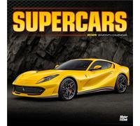 Supercars 2026 12 X 24 Inch (Hanging) Monthly Square Wall Calendar Plastic-Free