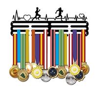 SUPERDANT Running Medalla Portador de Medallas Soporte de Exhibición Montaje En Pared Colgador Decoración Porta Medallas Corredores Medallista Correr Más de 60 medallas