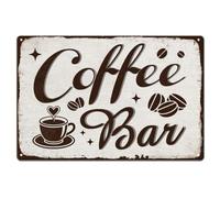 SUPERDANT Señales de chapa de café bar cartel de chapa peculiar arte mural placa de metal pintura cocina dormitorio garajes cafetería casa regalos decorativos decoración de pared 20 x 30 cm