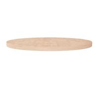 Superficie De Mesa Redonda Madera De Roble Sin Tratar Ø90x4 Cm Vidaxl