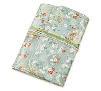 SUPERFINDINGS - Archivador A5 de 6 anillas, cuaderno de planificador recargable A5 con 90 hojas interiores y 1 funda A5 hojas móviles para diario archivador de tela, color verde claro