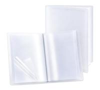 SUPERFINDINGS Carpeta grande A3 con 30 bolsillos blanco arte carpeta con fundas transparentes presentación de 60 páginas documentos fotos obras de arte proyectos