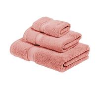 Superior - Juego de Toallas de algodón de 900 g/m2, Color Rosa de té, 3 Piezas