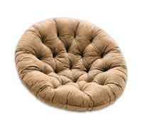 SuperKissen24. Cojín de Silla Colgante con Almohadas de Huevo suspendido y cojín Redondo, Color Beige