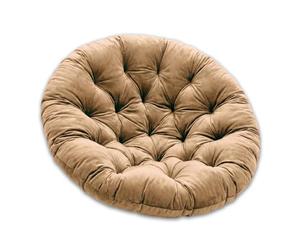 SuperKissen24. Cojín de Silla Colgante con Almohadas de Huevo suspendido y cojín Redondo, Color Beige