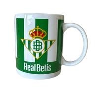Superlicencias | Taza Cerámica Real Betis Balompié en Caja Regalo | Tazas de Desayuno Real Betis | Regalo Original para Aficionados del Futbol | Cosas de fútbol para Niños | Producto Oficial, 74980