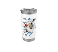 Superman (2025 Movie) Krypto Diamond Vaso térmico de acero inoxidable de doble pared