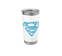 Superman 85th Anniversary Diamond Shield Vaso térmico de acero inoxidable de doble pared
