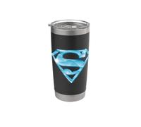 Superman 85th Anniversary Diamond Shield Vaso térmico de acero inoxidable de doble pared